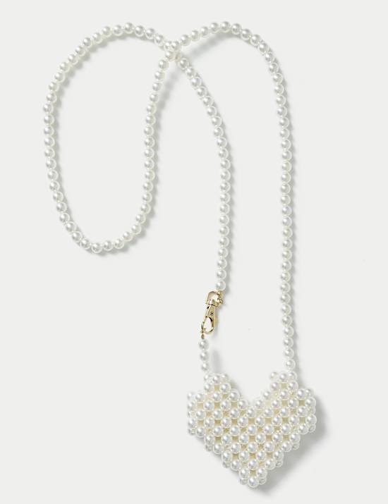 Bolso de bandolera de perlas