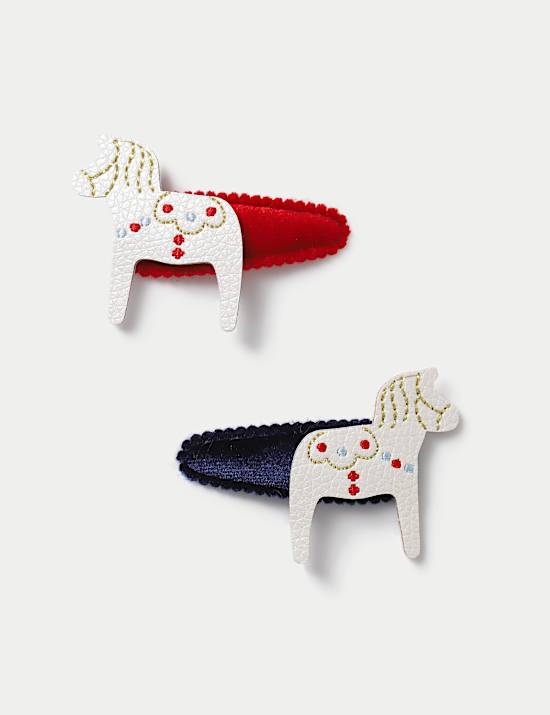 2pk Horse Clips