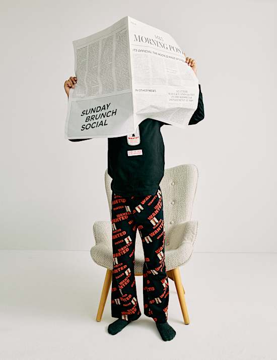 Pure Cotton Wallace & Gromit™ Pyjamas (6-16 Yrs)