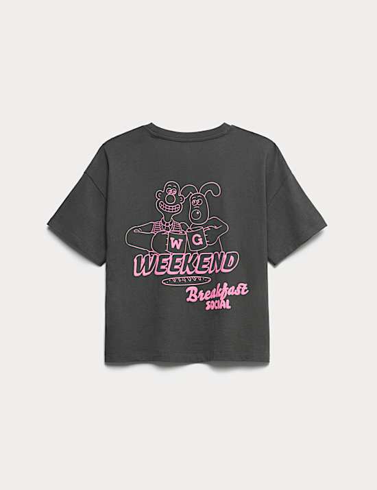 Pure Cotton Wallace & Gromit™ Pyjamas (6-16 Yrs)