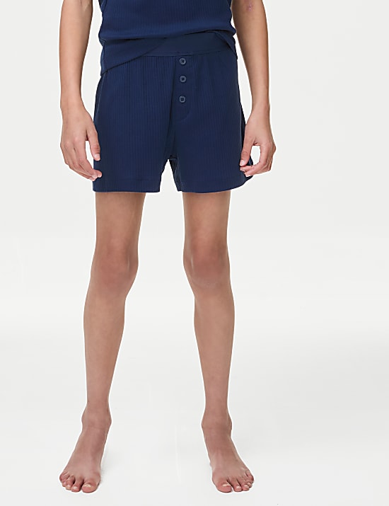 Cotton Rich Ribbed Pyjamas (6-16 Yrs)