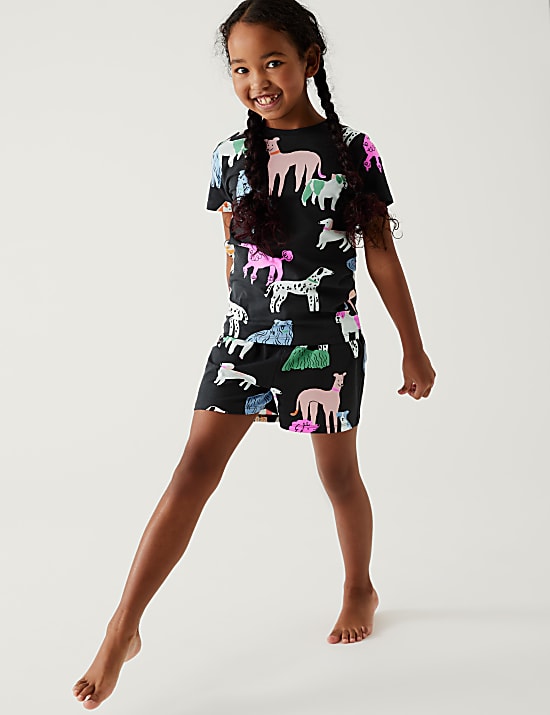Cotton Rich Dog Short Pyjama Set