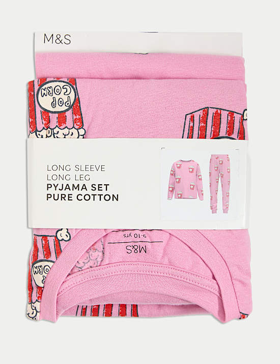 Pure Cotton Popcorn Pyjamas (1-16 Yrs)