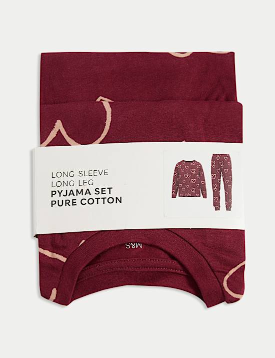 Πιτζάμες με καρδιές από 100% βαμβάκι (1-16 ετών)