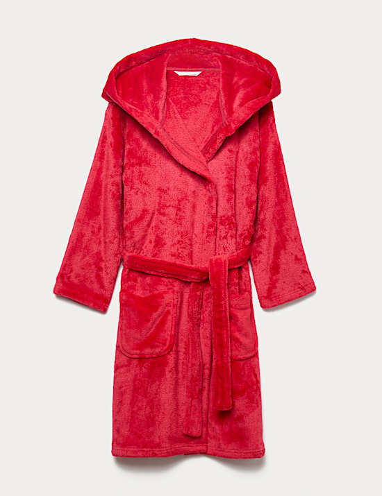 Einfarbiger Fleece-Morgenmantel für Kinder (1–16 J.)