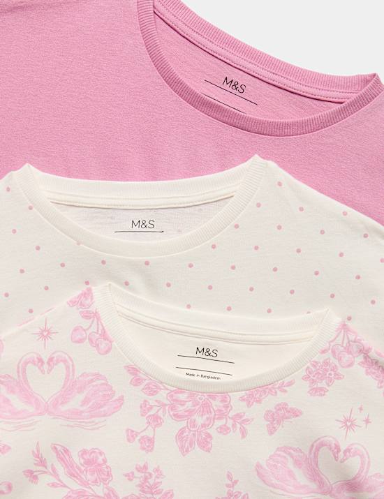 3 Pack Floral Graphic Pyjama Sets (1-16 Yrs)