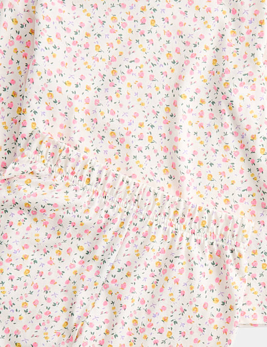 Pure Cotton Ditsy Floral Pyjamas (1-16 Yrs)