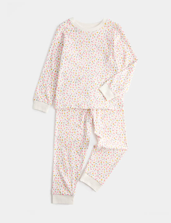 Pure Cotton Ditsy Floral Pyjamas (1-16 Yrs)