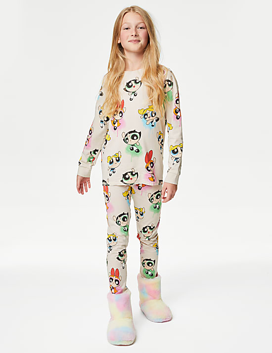 Powerpuff Girls Pyjamas 6 16 Yrs CREAM Pyjamas M S HK