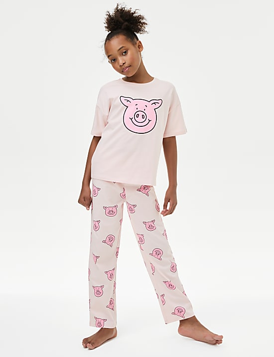 Percy Pig Pyjamas 2 16 Yrs