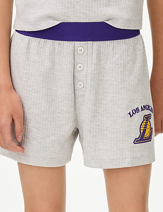 Pyjama en coton &agrave; motif NBA LA Lakers (du 6 au 16 ans)