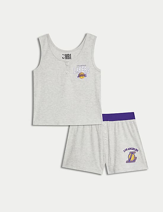 Pyjama en coton &agrave; motif NBA LA Lakers (du 6 au 16 ans)