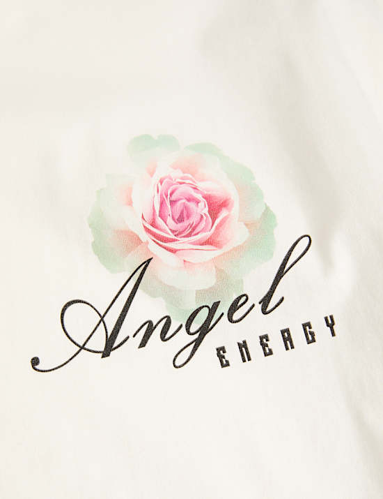 2pk Cotton Rich Flower Graphic Pyjama Sets (1-16 Yrs)