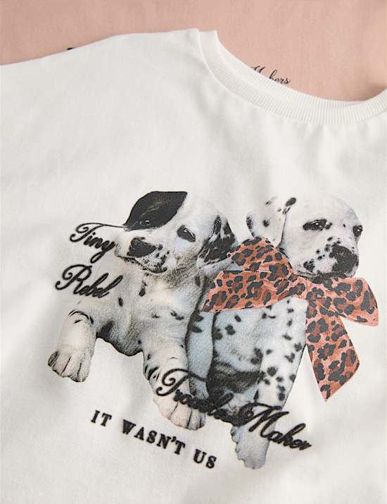 2pk Pure Cotton Dog Pyjama Sets