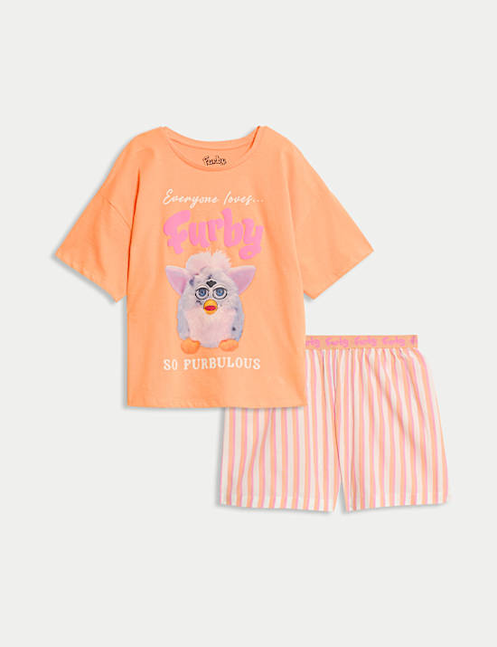 Pure Cotton Furby Pyjamas (6-16 Yrs)