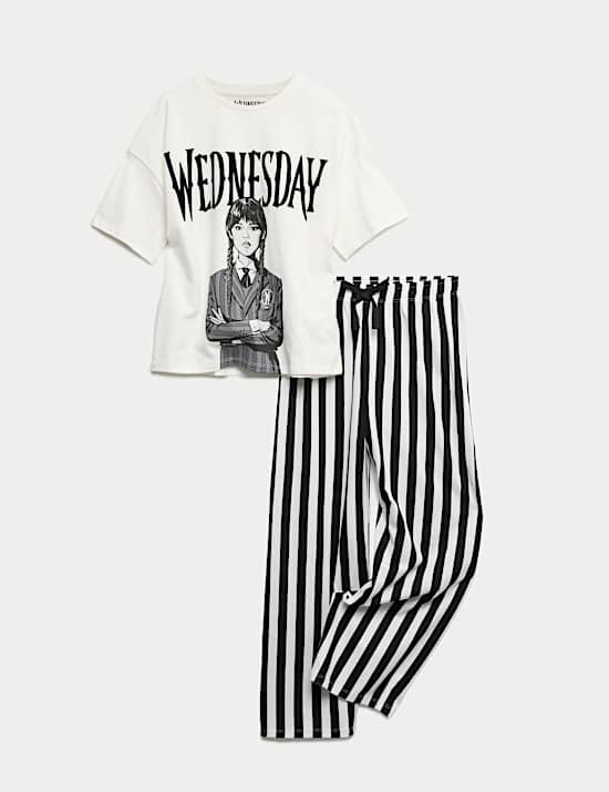 Kids' Pure Cotton Wednesday™ Pyjama Set (6-16 Yrs)