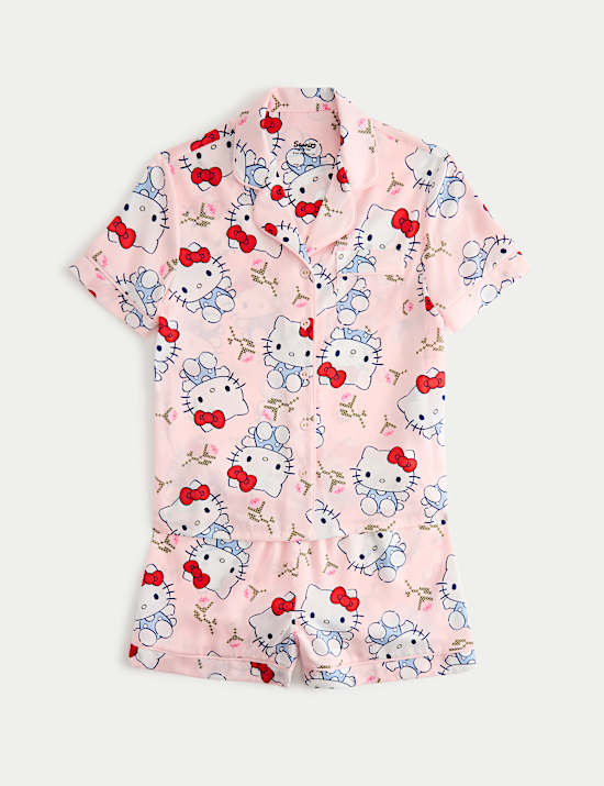Pyjama en satin &agrave; motif Hello Kitty&trade; (du 6 au 16 ans)