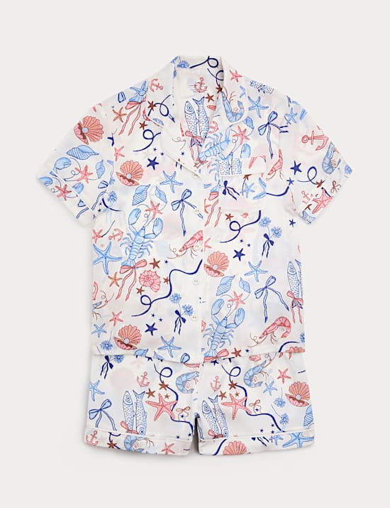 Kids' Satin Shell Short Pyjamas (6-16 Yrs)