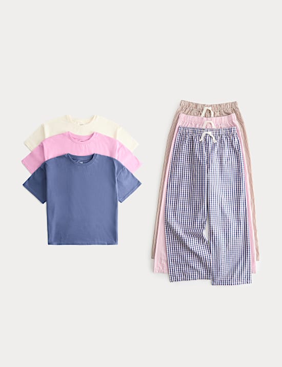 3 Pack Check Pyjama Set (6-16 Yrs)