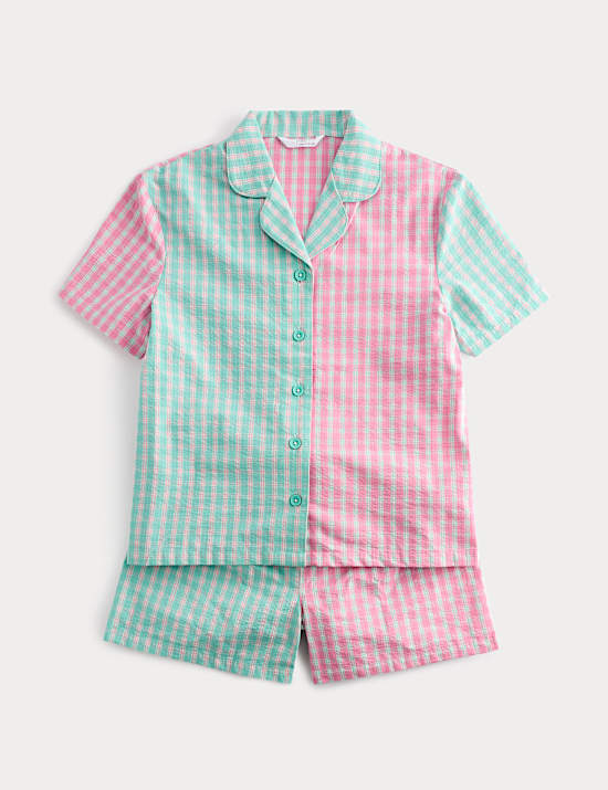 Pure Cotton Checked Pyjamas (6-16 Yrs)