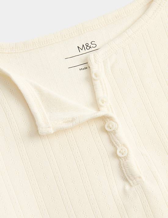 Haut de pyjama &agrave; manches longues et fermeture boutonn&eacute;e (du 6 au 16 ans)