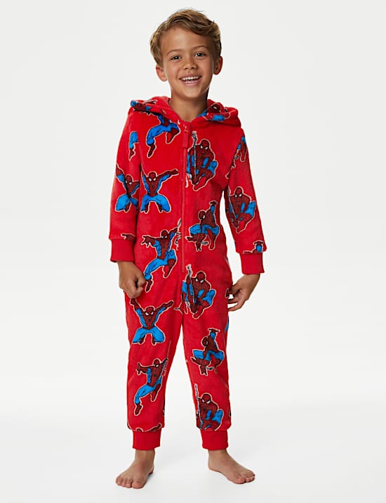 Baju Terusan Fleece Motif Spider-Man&trade; (2 - 8 Thn)