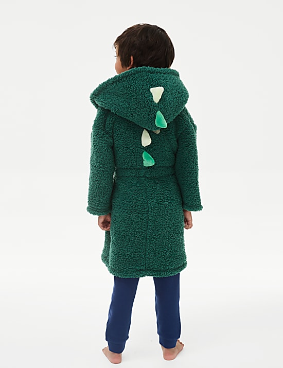 Ρόμπα με κουκούλα και σχέδιο δεινόσαυρο (1-8 ετών)