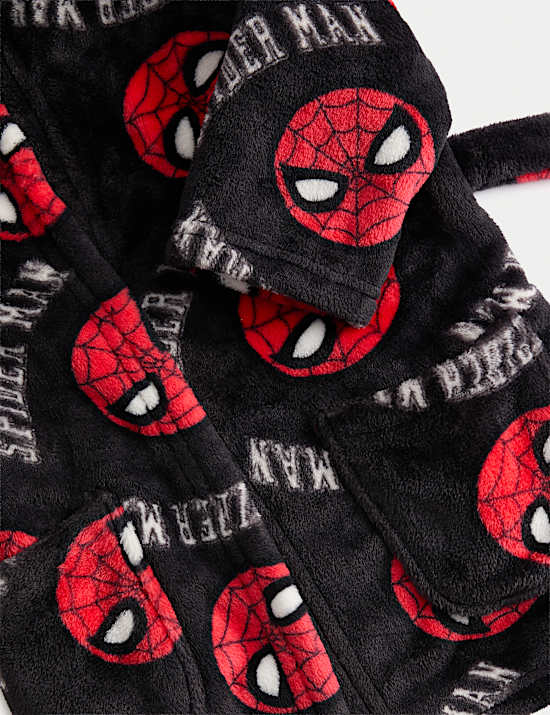 Fleece Spider-Man™ Dressing Gown (1-8 Yrs)
