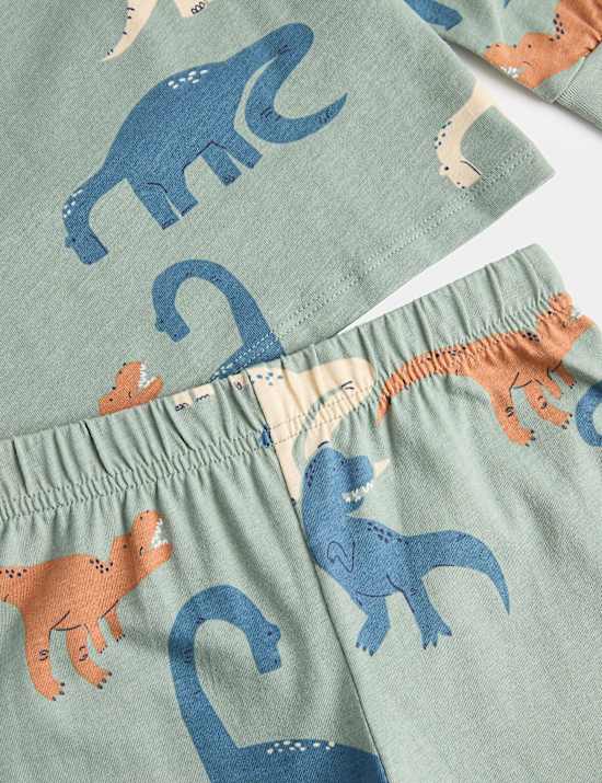 Pure Cotton Dinosaur Pyjamas (1-16 Yrs)
