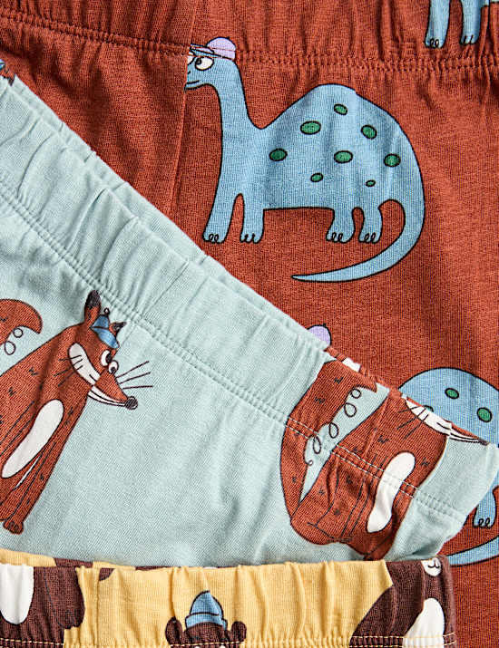 3 Pack Animal Print Pyjama Sets (1-8 Yrs)