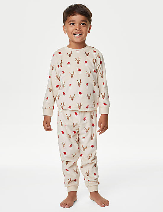 Velour Christmas Pyjamas (1-8 Yrs)