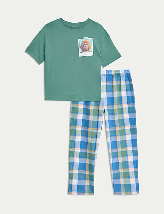 Pyjama 100 % coton à motif chien (du 1 au 8 ans)