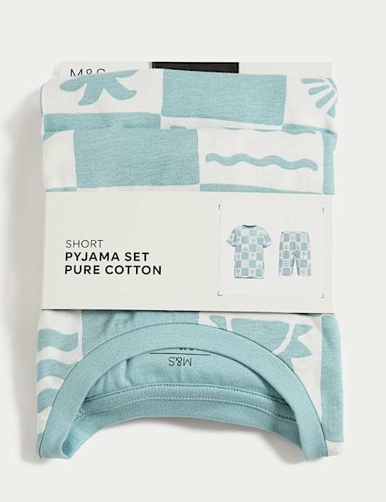 Pure Cotton Printed Short Pyjamas (1-16 Yrs)