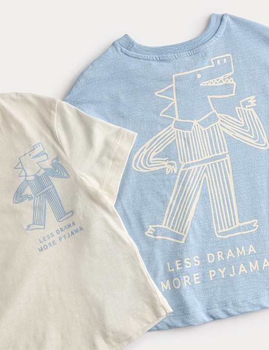 2 Pack Cotton Rich Pyjama Sets (1-8 Years)