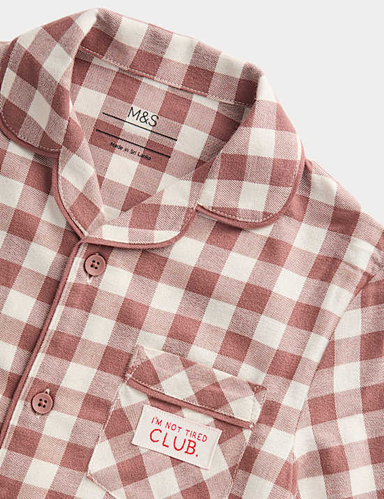 Pure Cotton Gingham Pyjamas (12 Mths - 16 Yrs)