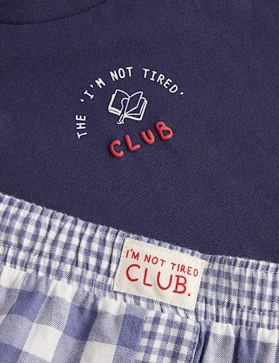 Pure Cotton I'm Not Tired Club Pyjamas (1-8 Years)