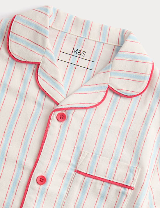 Pure Cotton Striped Pyjamas (9 Mths-8 Yrs)