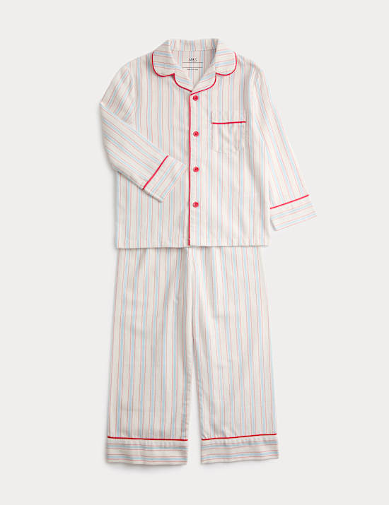 Pure Cotton Striped Pyjamas (9 Mths-8 Yrs)