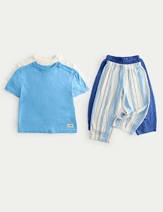 Kids' 2 Pack Striped Pyjama Sets (1-8 Yrs)