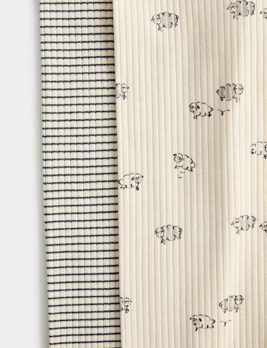 2 Pack Cotton Rich Patterned Pyjama Set