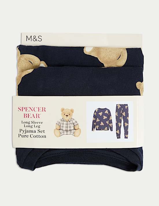Pure Cotton Spencer Bear™ Pyjamas (1-16 Yrs)