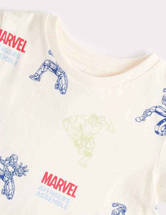 Pure Cotton Marvel&trade; Pyjamas (3-12 Yrs)
