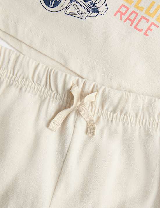 פיג'מת &trade;Hot Wheels מכותנה טהורה (1&rlm;-8 שנים)