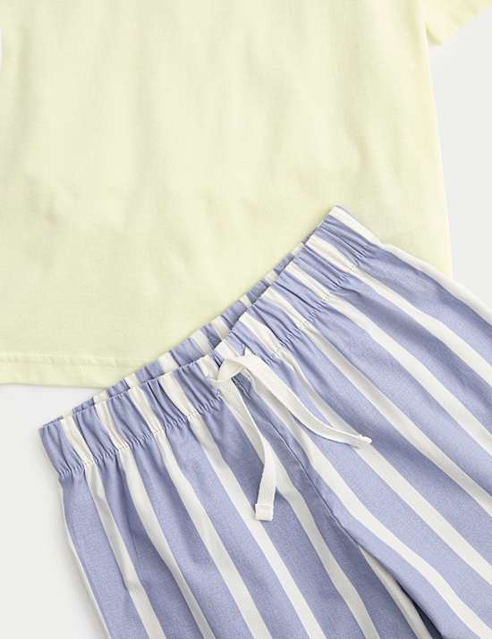 Pure Cotton Striped Pyjamas (1-8 Yrs)