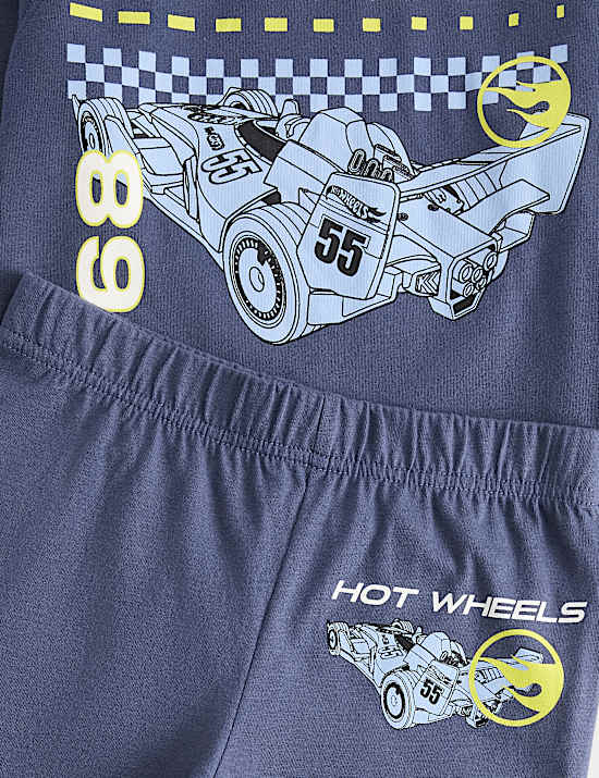 Pure Cotton Hot Wheels&trade; Pyjamas (1-8 Yrs)