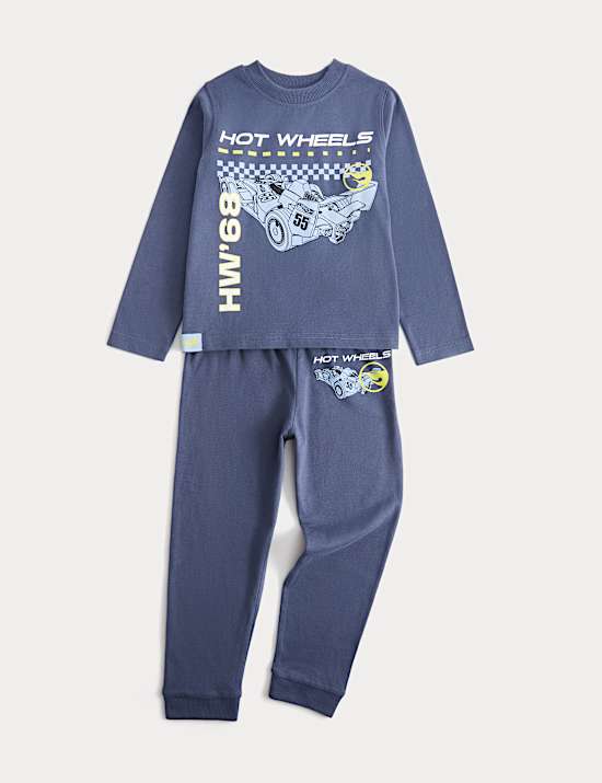 Pure Cotton Hot Wheels&trade; Pyjamas (1-8 Yrs)