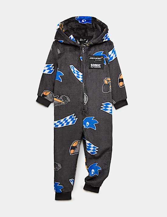 Fleece McLaren&trade; X Sonic Onesie (3-8 Yrs)