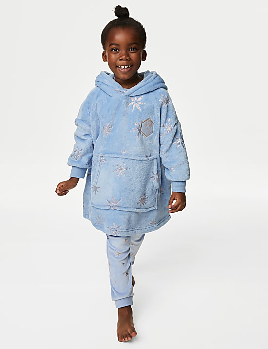 Pull coupe large en polaire &agrave; imprim&eacute; La Reine Des Neiges de Disney&trade; (du 3 au 8&nbsp;ans)