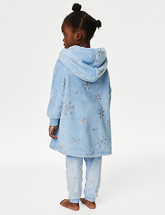 Pull coupe large en polaire &agrave; imprim&eacute; La Reine Des Neiges de Disney&trade; (du 3 au 8&nbsp;ans)