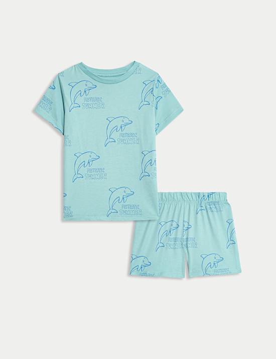 Pure Cotton Animal Pyjama Set (1-8 Yrs)
